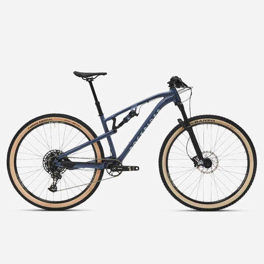 
      Cross Country Mountain Bike Race 700S Aluminium Frame - Blue
  