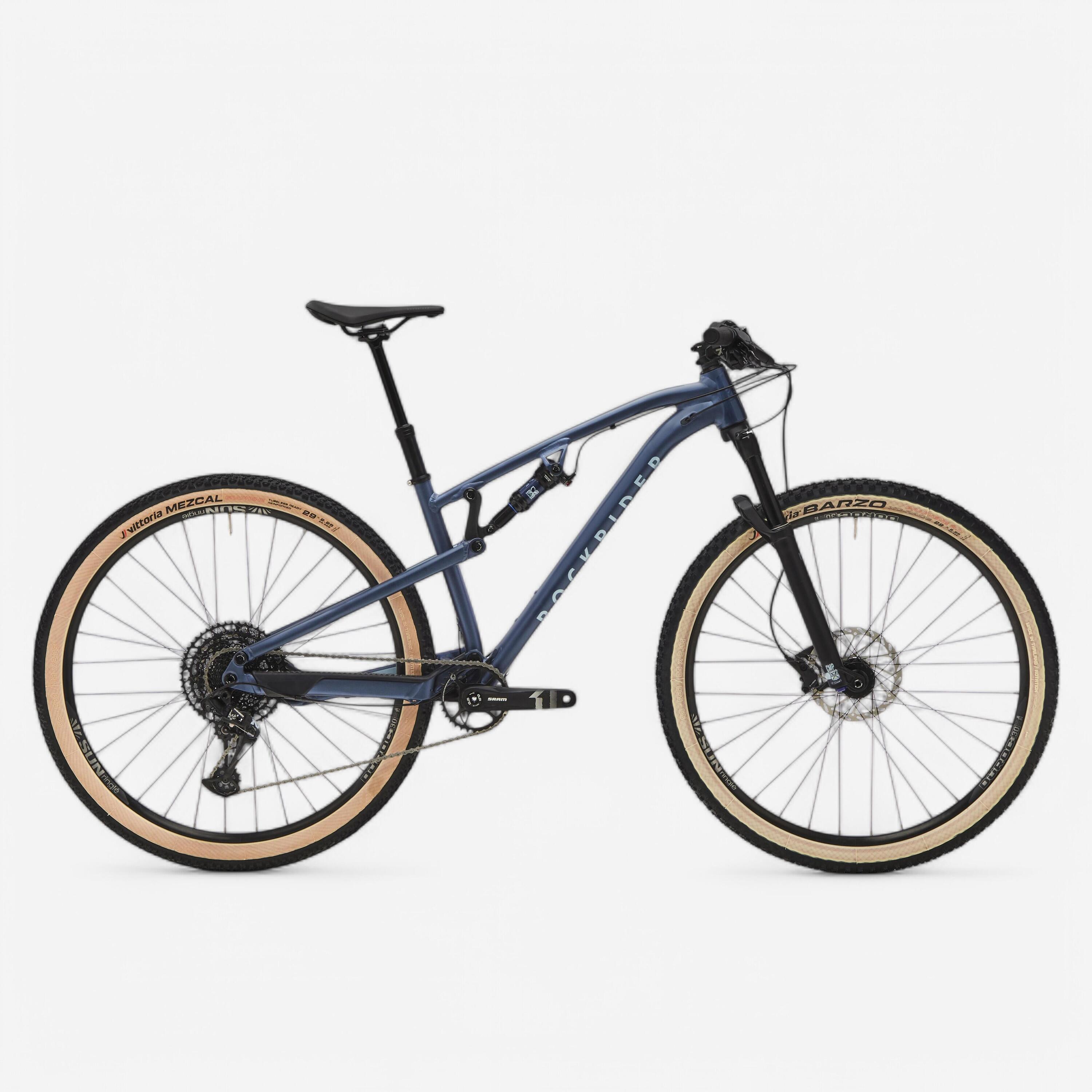 ROCKRIDER Cross Country Mountain Bike Race 700S Aluminium Frame - Blue