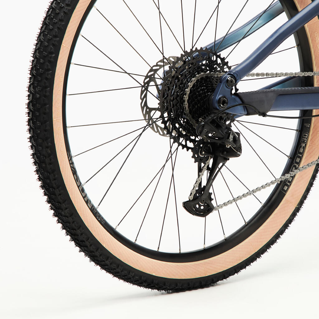 Bicicleta MTB de cross country con cuadro de aluminio azul Race 700