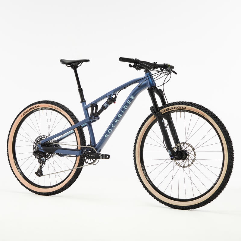 Bicicleta de montaña doble suspensión aluminio XC Race 700 S Azul