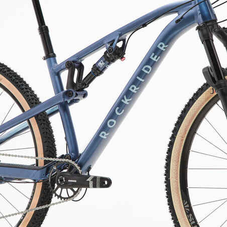 Cross Country Mountain Bike Race 700S Aluminium Frame - Blue