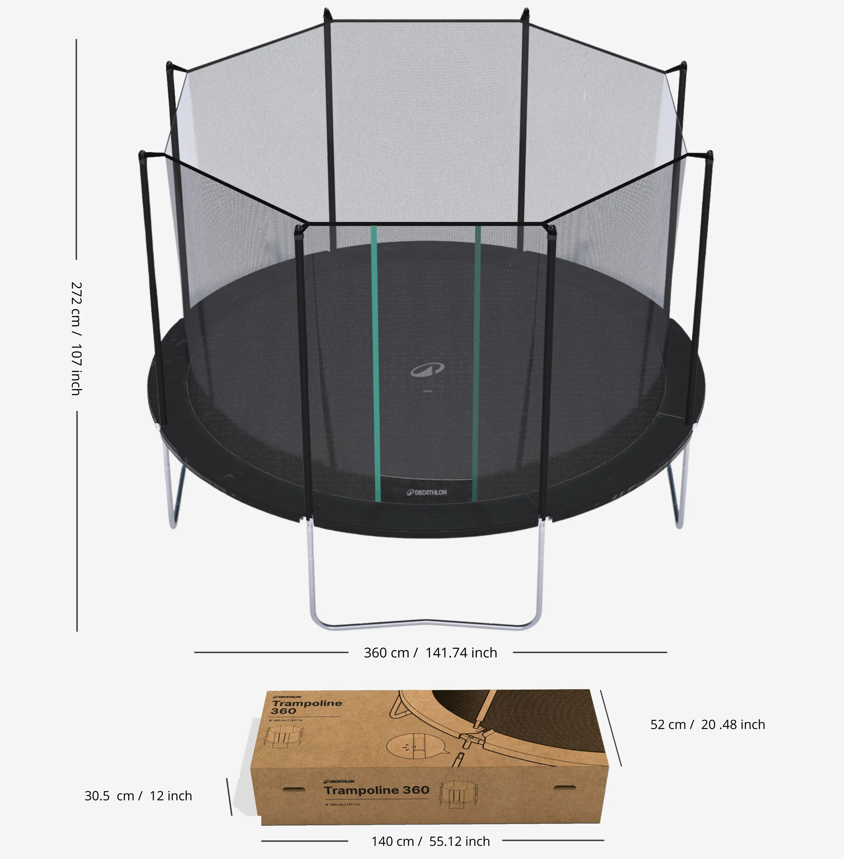 Trampoline rond 360 : notice, réparation