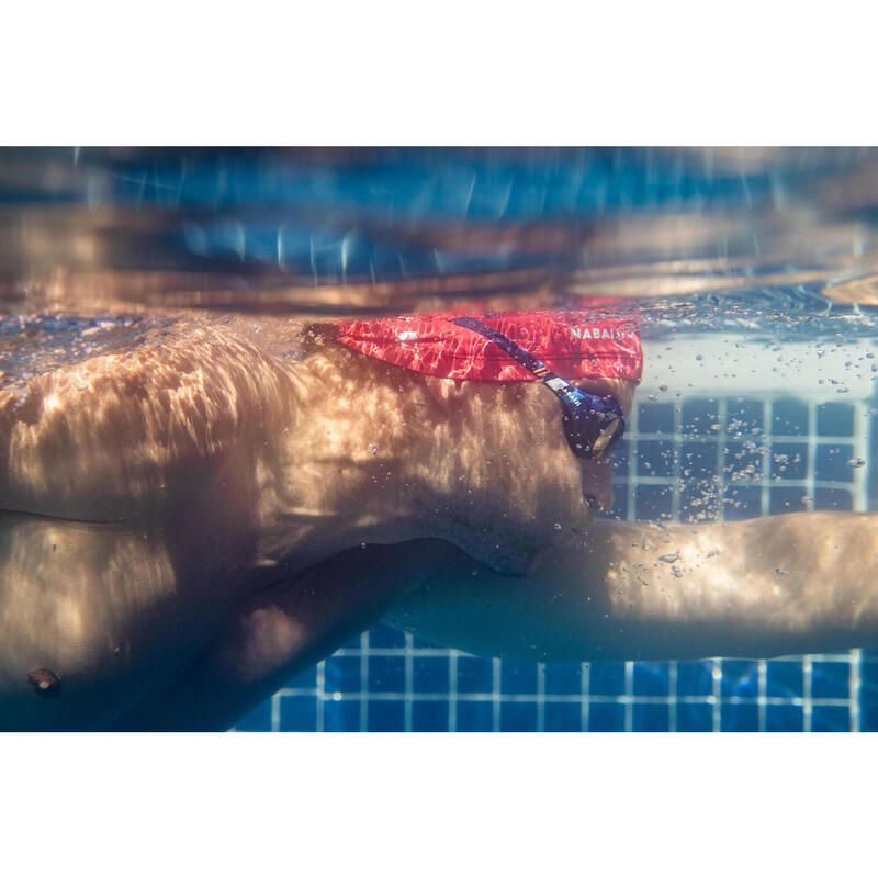Cască de înot material textil cu silicon Mărimea M Roșu Diag Rubi
