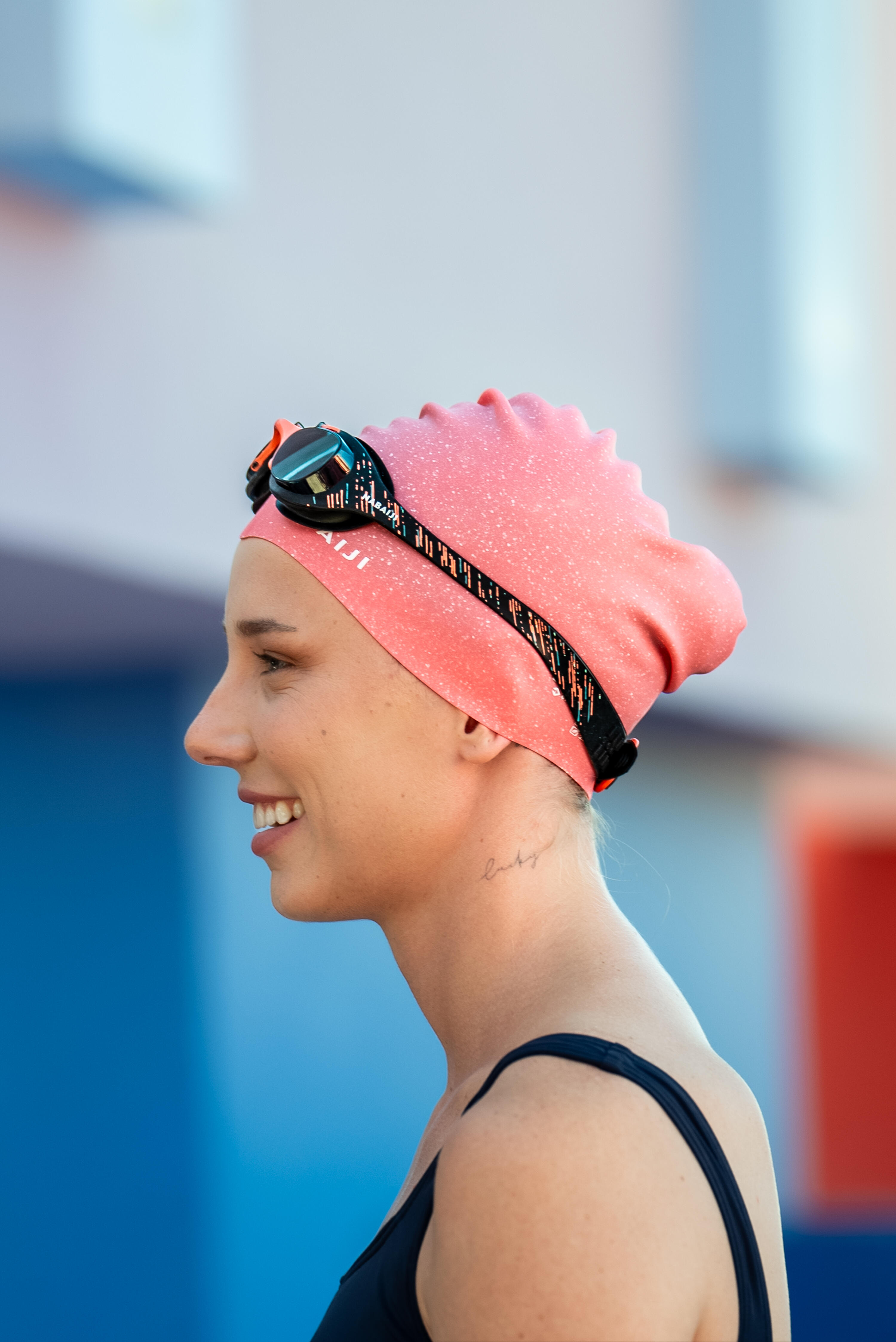 Casque de bain en silicone à taille unique pour cheveux longs 4/6