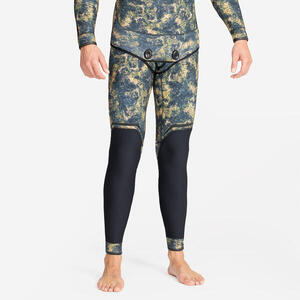 Pantalón Pesca Submarina SPF 900+ Hombre Camuflaje Pisete Neopreno 5 mm