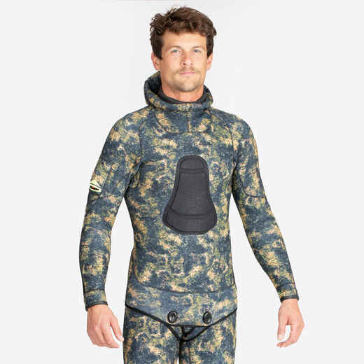 
      Men's Spearfishing Jacket 5 mm Neoprene - SPF 900+ Camouflage
  