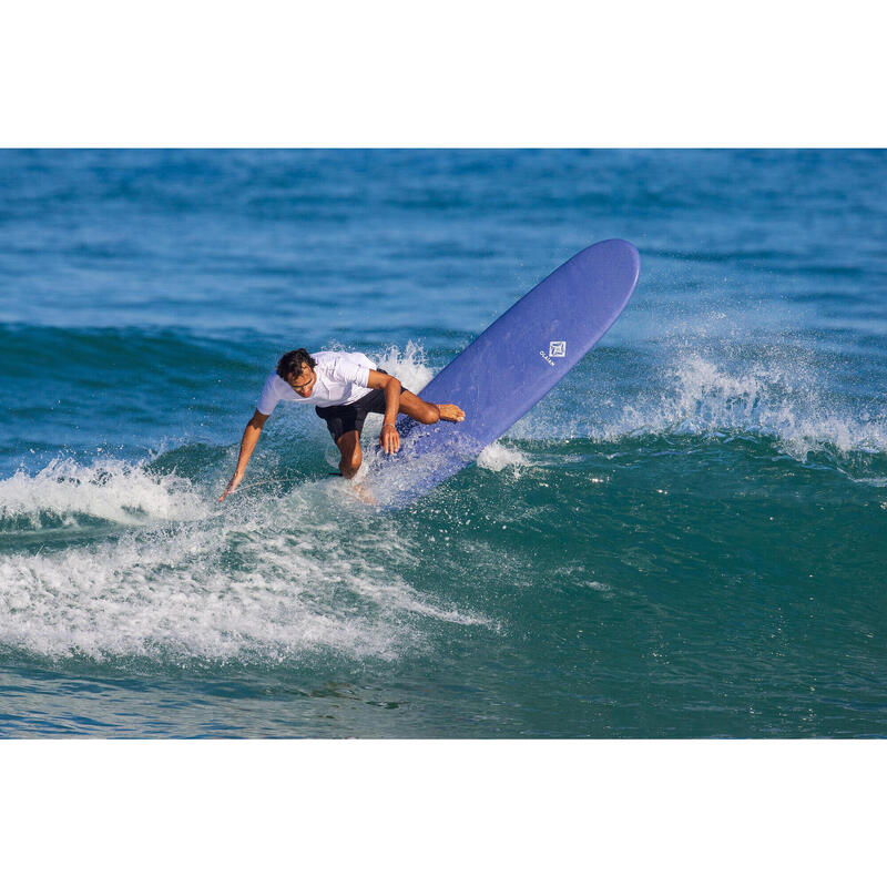 Erkek Kısa Kollu UV Korumalı Sörf Tişörtü - Beyaz - Malou