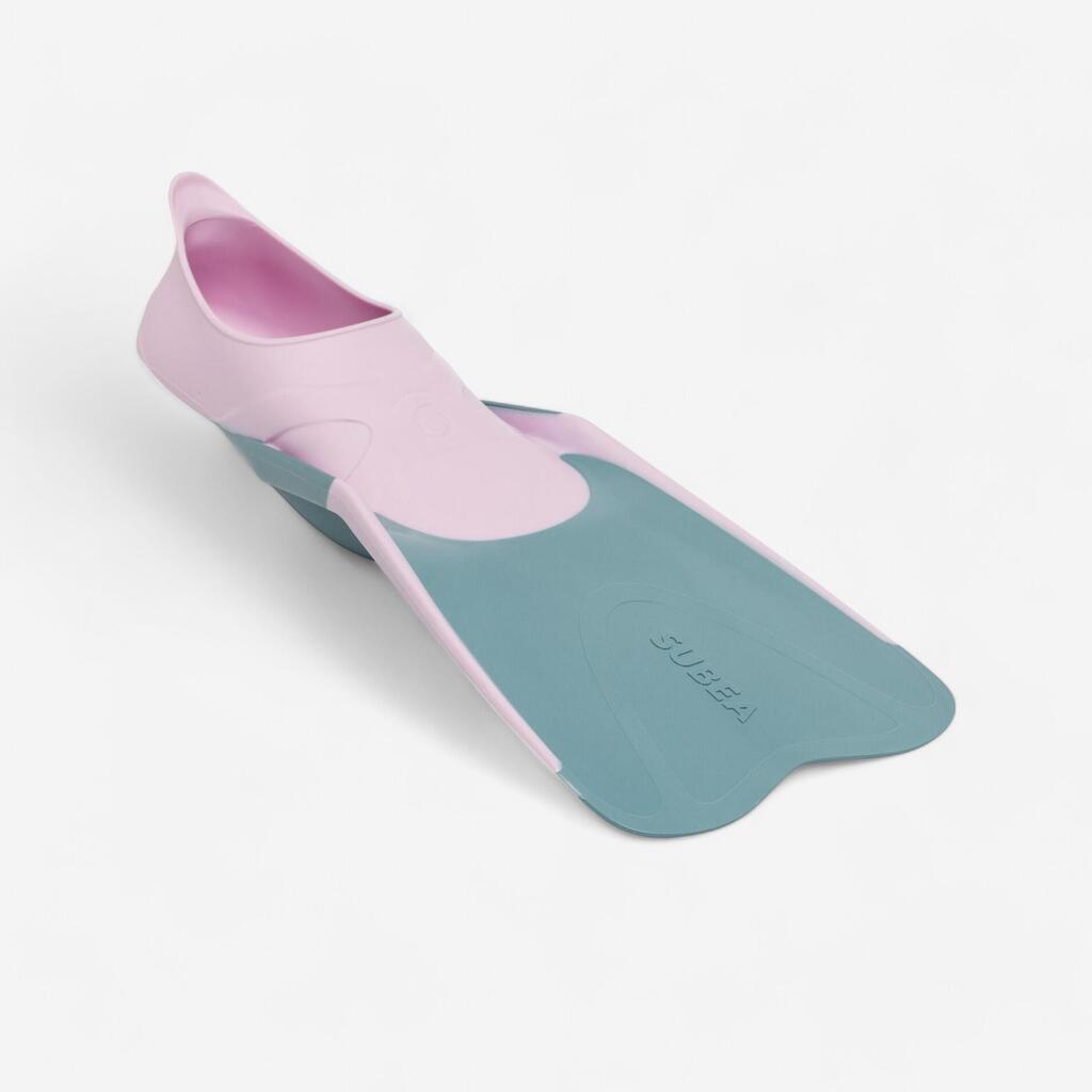 Palmes plongée Enfant - FF 100 Soft Mauve