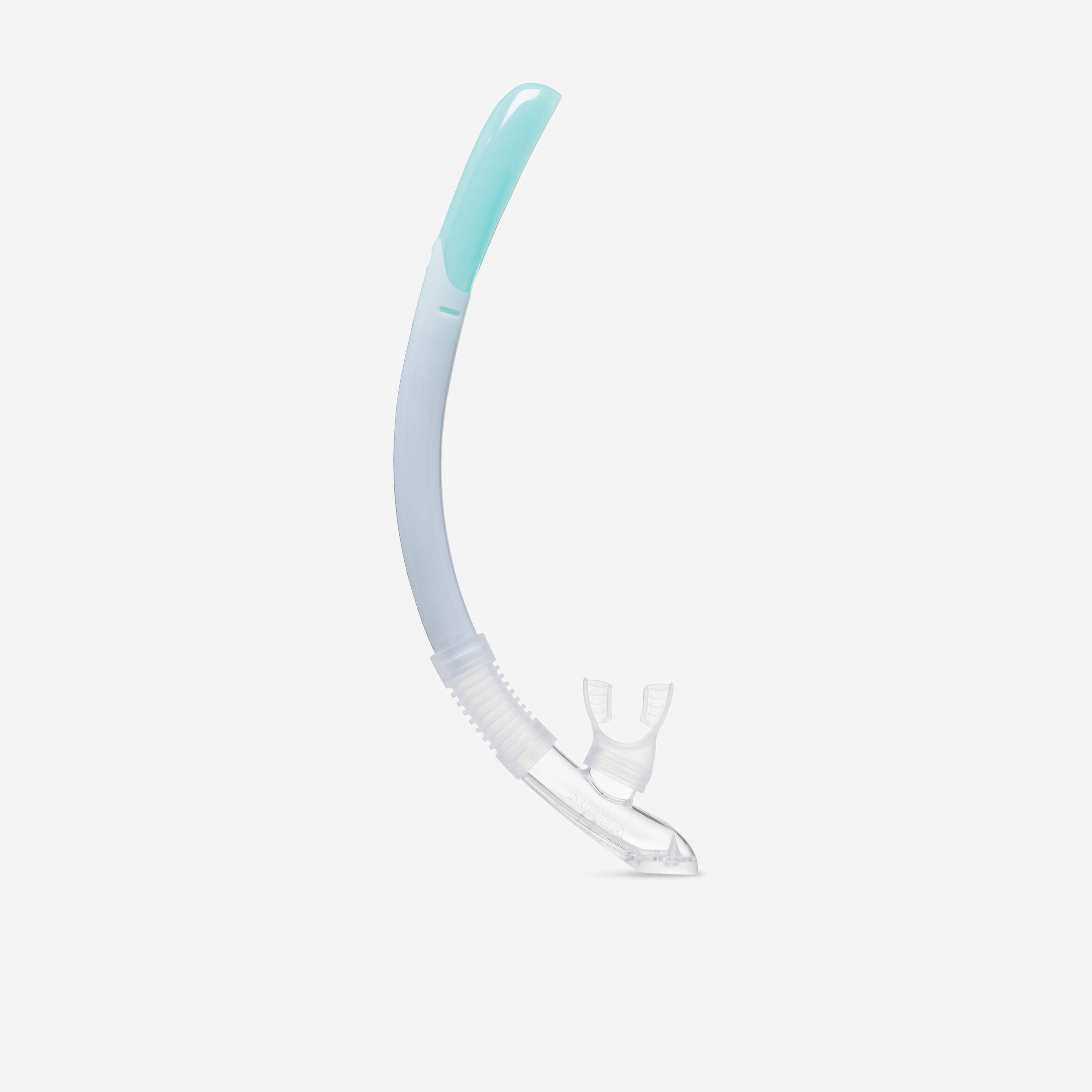 Adult diving kit mask and Snorkelling snorkel 100 light blue -  3