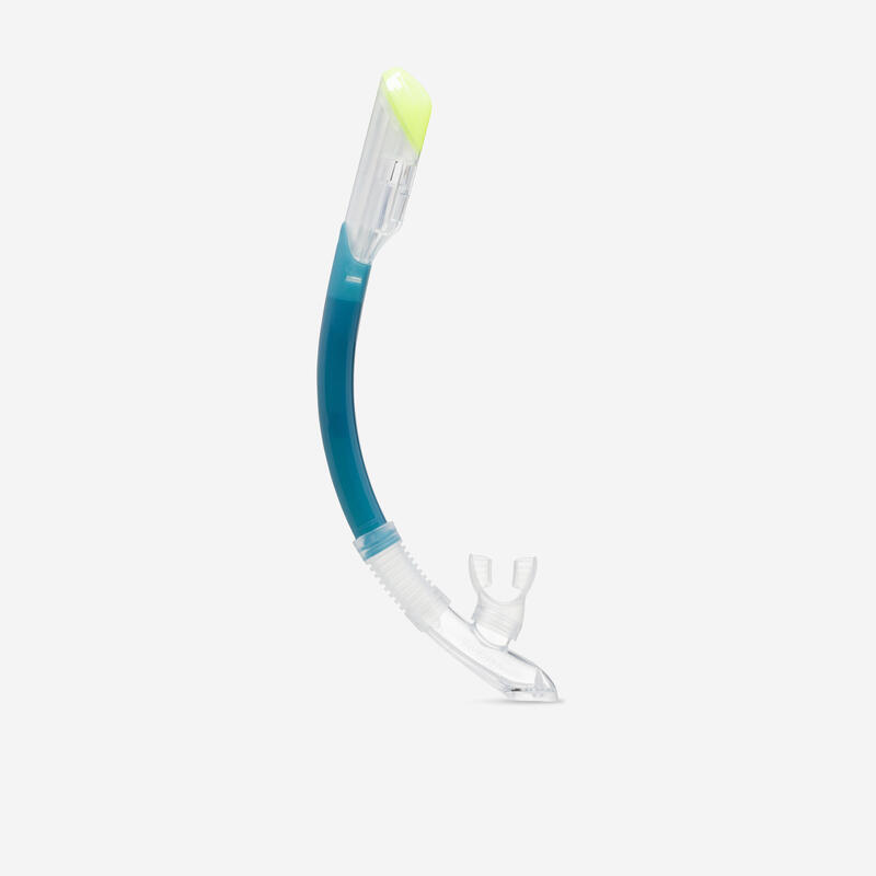 Kit Snorkel Máscara 100 Confort + Tubo Dry Top Adulto Verde