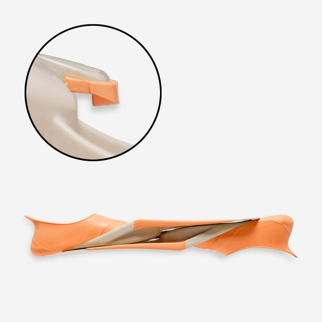 Palmes plongée Enfant - FF 100 Soft Abricot Beige