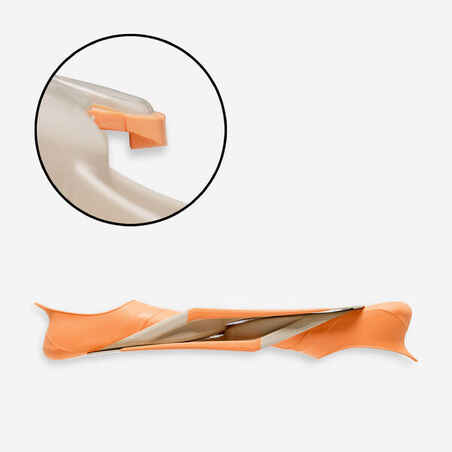 Kids diving fins - FF 100 Soft apricot beige