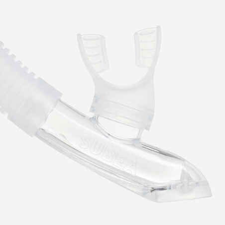 Adult Diving Snorkelling Kit - Mask and Snorkel 100 Pink Grey