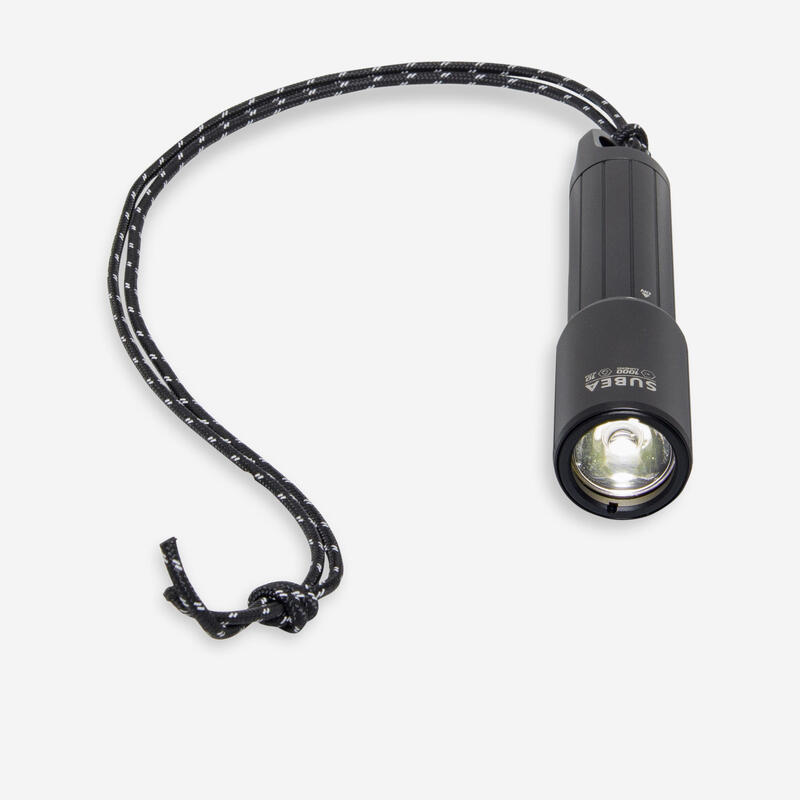 Unterwasser-Tauchlampe 1'000 Lumen Schwarz