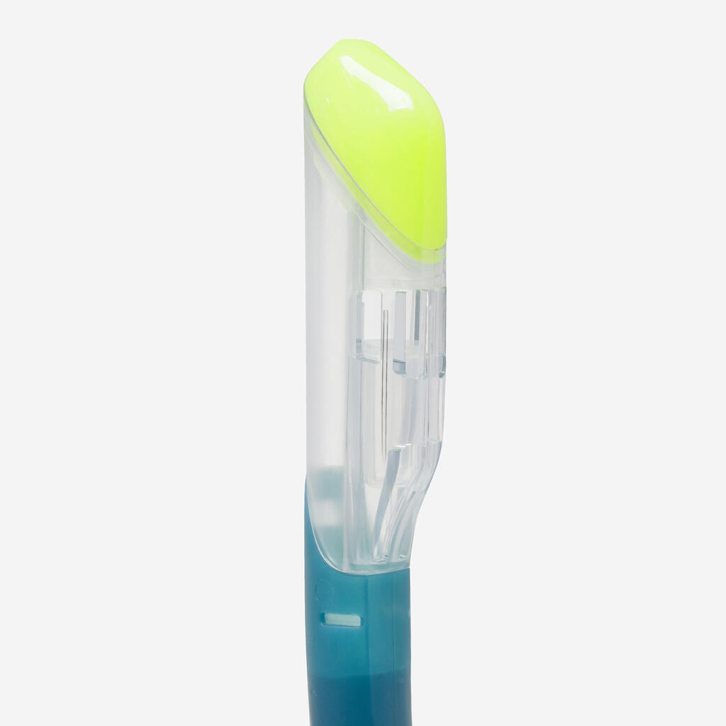 Kit de snorkeling masque 100 COMFORT tuba DRYTOP Adulte Vert