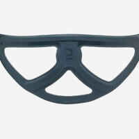 Diving mask - 500 Dual black khaki