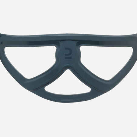 Diving mask - 500 Dual black khaki