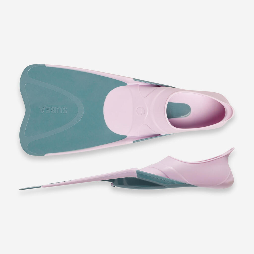 Kids' Diving Fins - FF 100 Soft Mauve