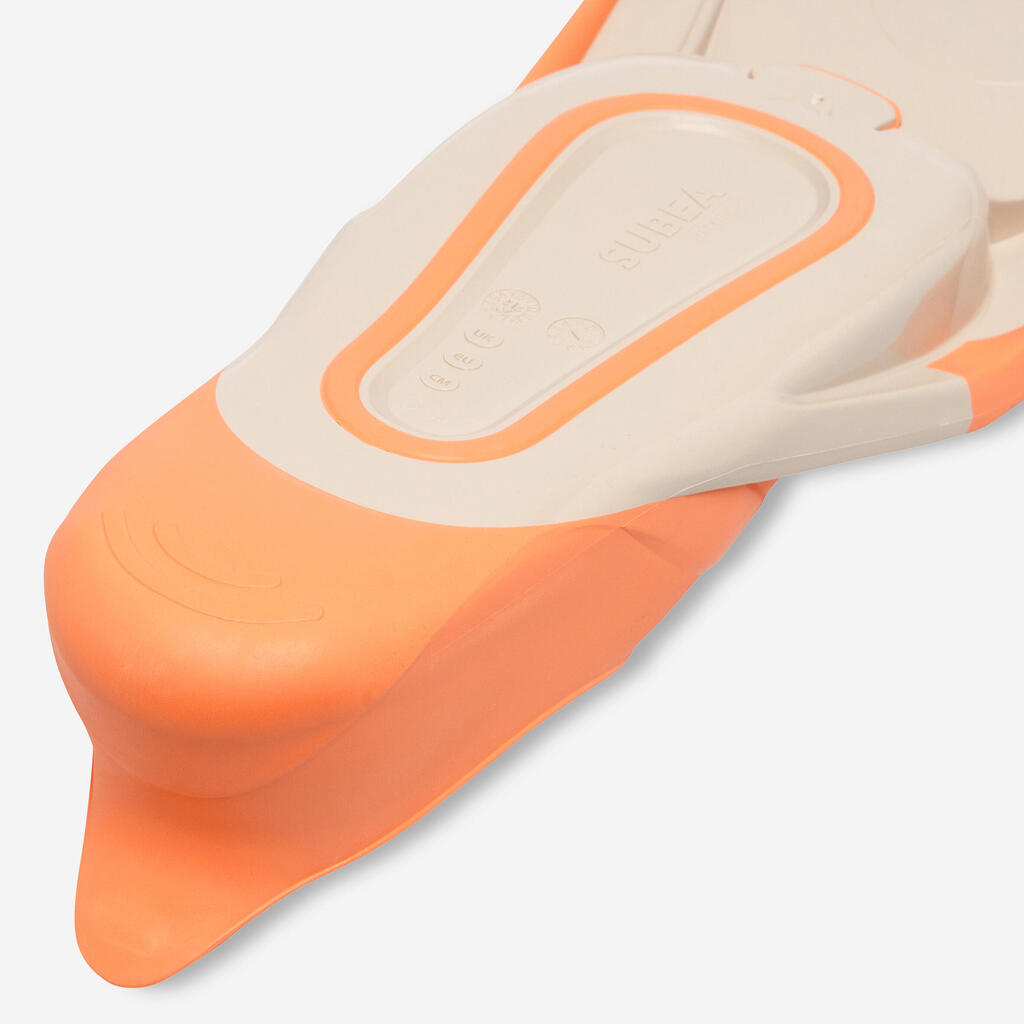 Kids' Diving Fins - FF 100 Soft Mauve