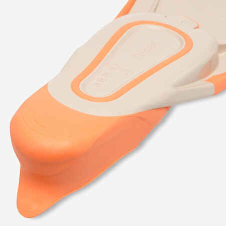 Kids diving fins - FF 100 Soft apricot beige