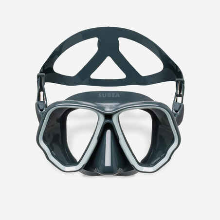 Diving mask - 500 Dual Black Khaki