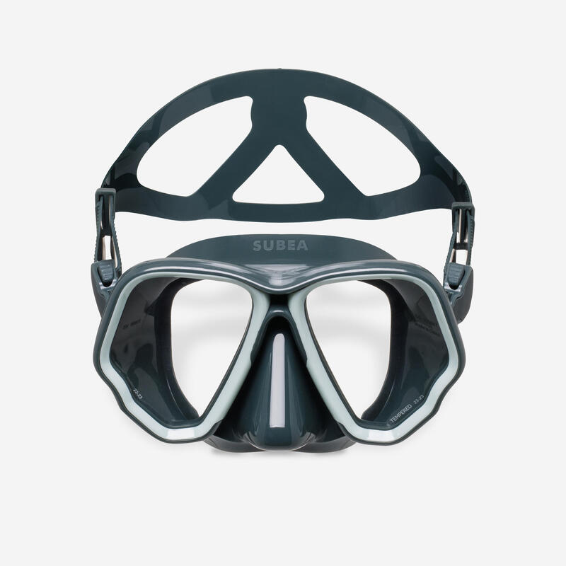 Máscara de Mergulho - 500 Dual Preto Caqui