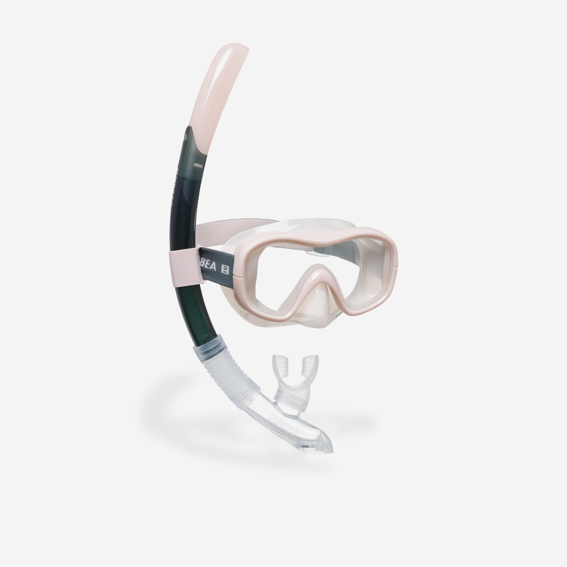 Subea - Kit Plongée Masque Et Tuba Snorkeling 100 Adulte Rose Gris - Kit De Snorkeling - Snorkeling Plongee Chasse Ss Apnee - - 40m - Decathlon