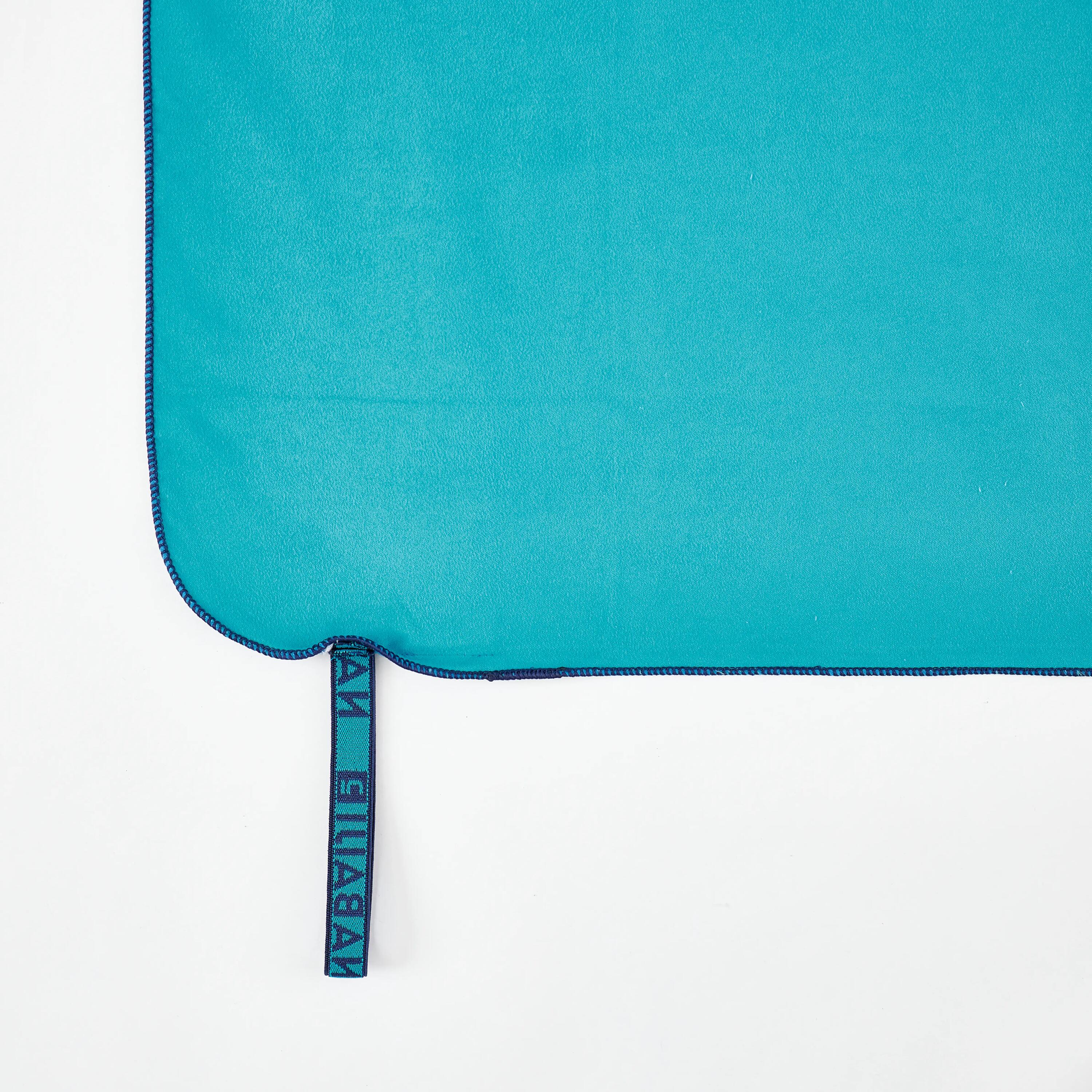 Toalla microfibra azul celeste talla L 80 x 130cm 7/10