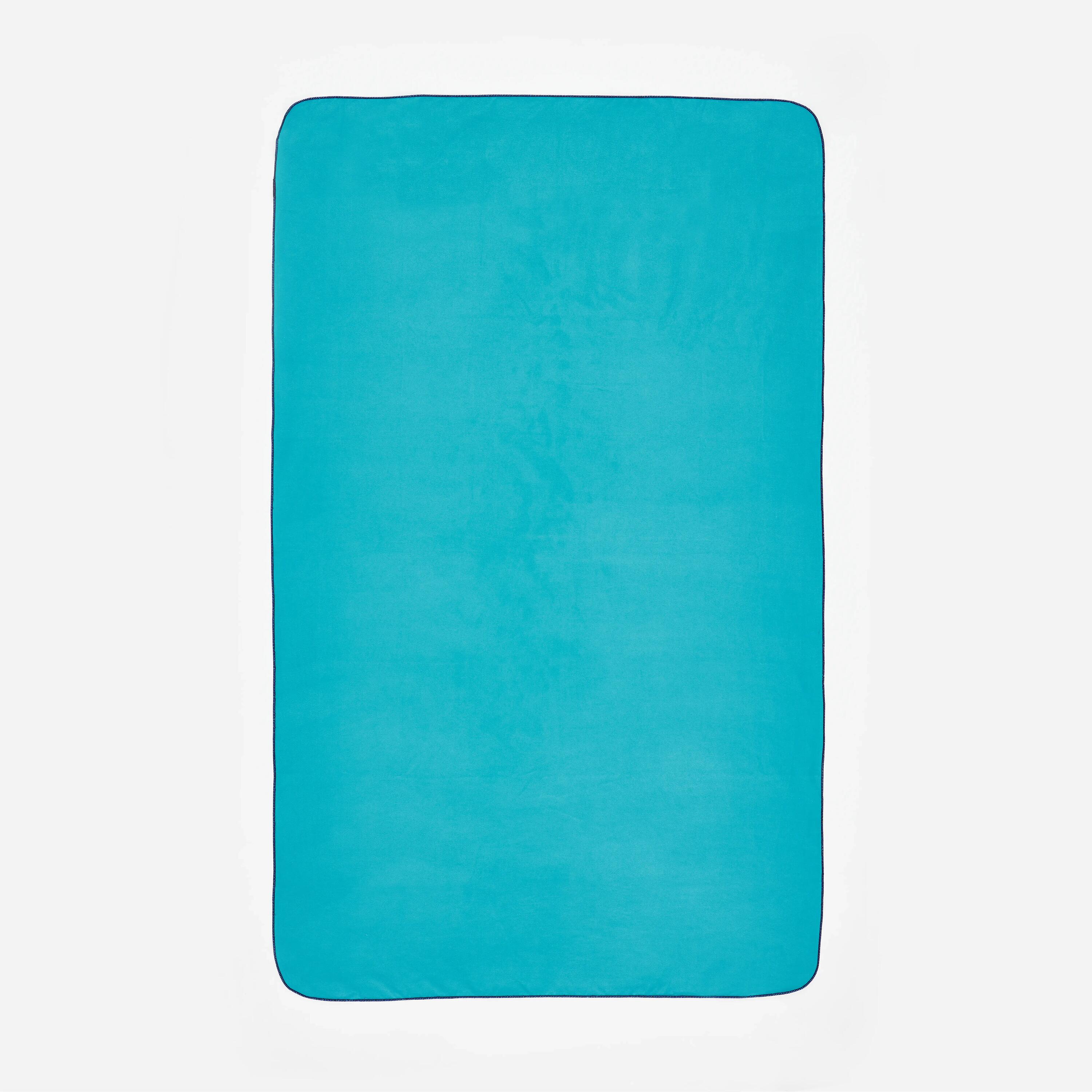 Toalla microfibra azul celeste talla L 80 x 130cm 6/10