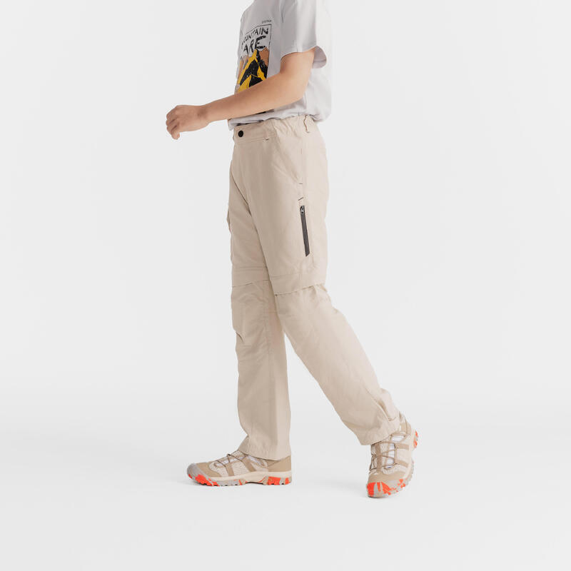 Hiking Modular Pants MH500 7-15years Linen