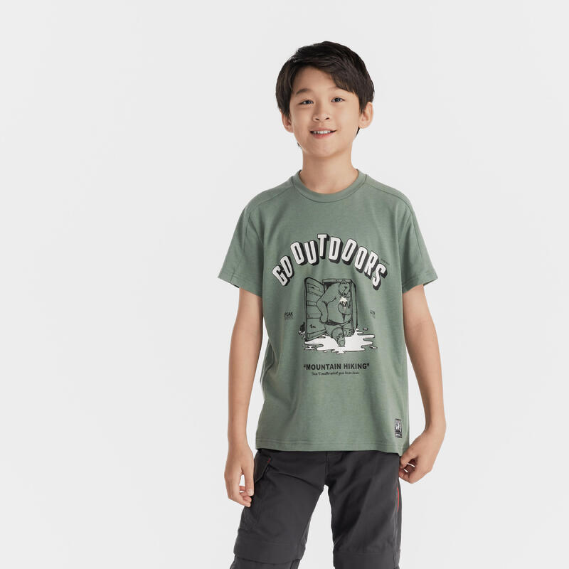 7-15 歲兒童登山健行 T 恤 MH100