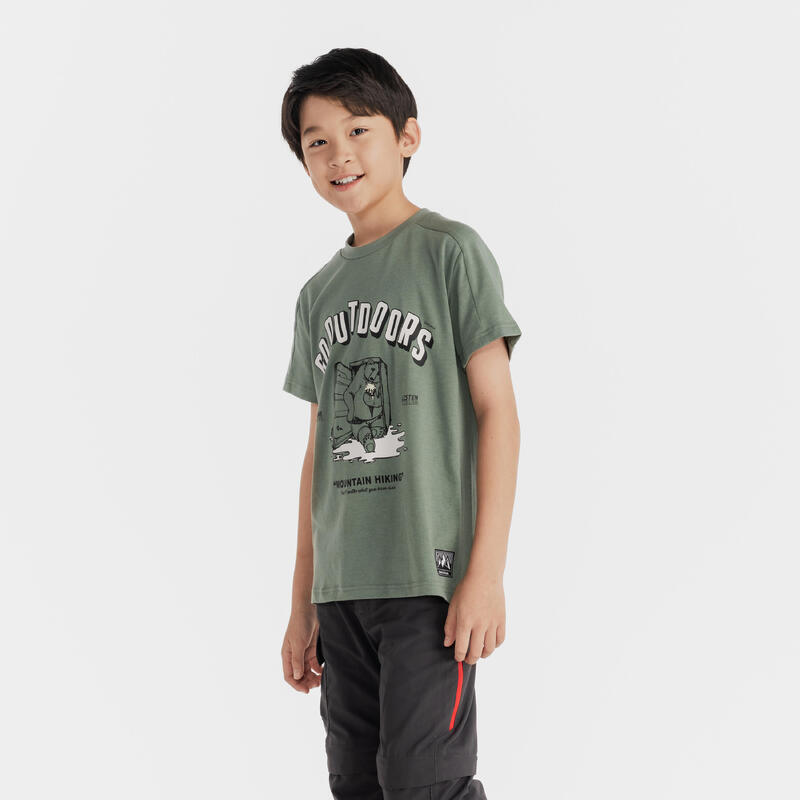 7-15 歲兒童登山健行 T 恤 MH100