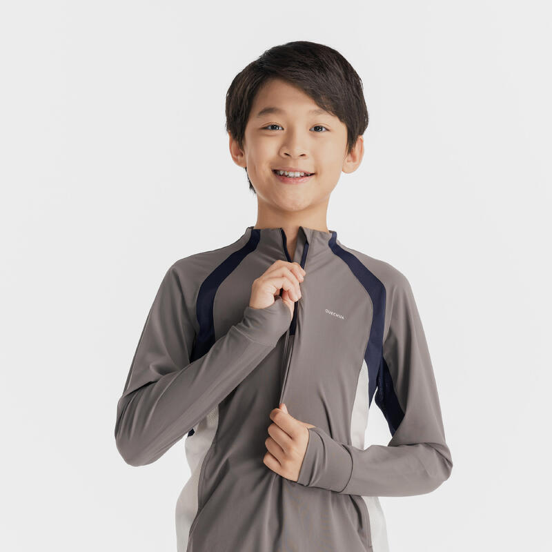 Junior hiking MH900 ANTI UV long sleeve grey