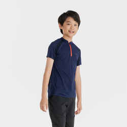 Kids' Hiking T-SHIRT MH550 Aged 7-15 Blue