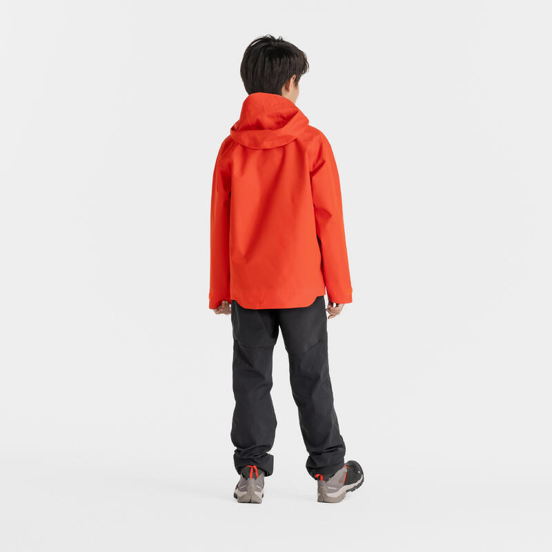 Children's waterproof hiking jacket - MH550 - red