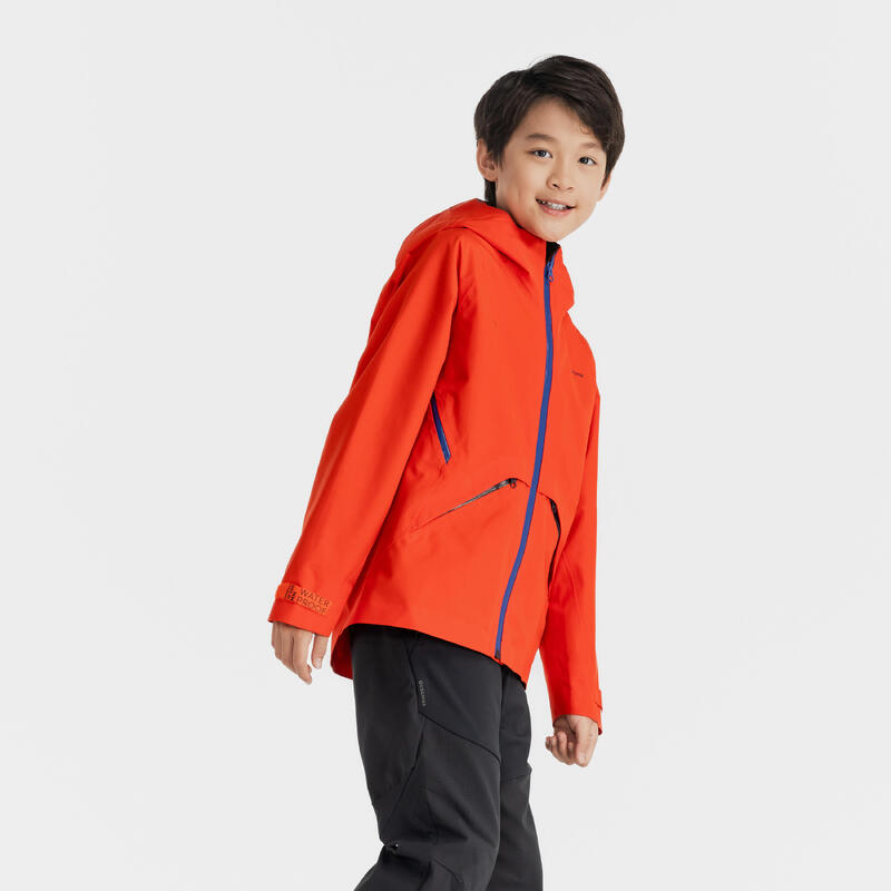 Children's waterproof hiking jacket - MH550 - red