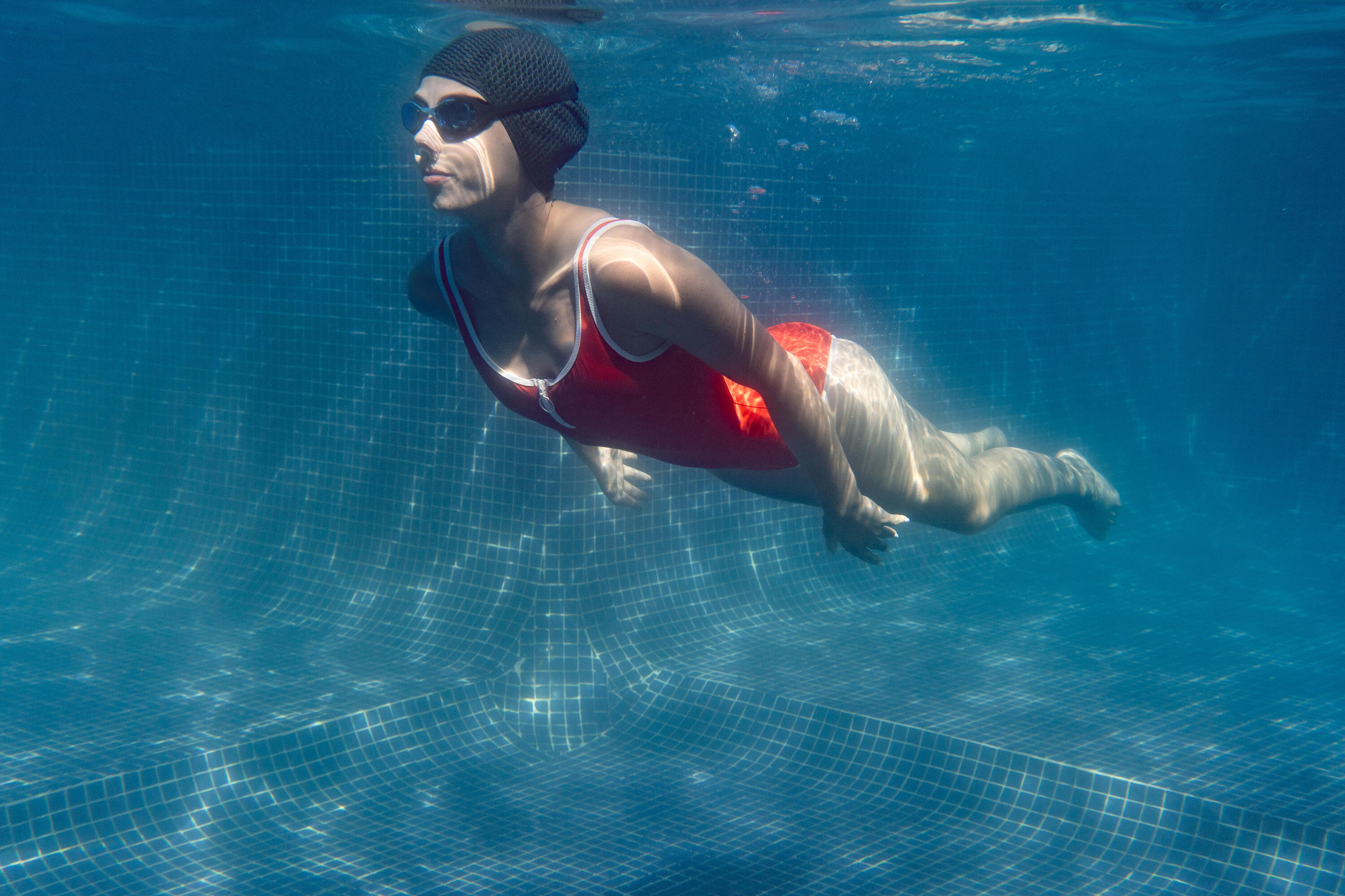 Lunettes de natation à verres clairs taille unique, Xbase 8/9