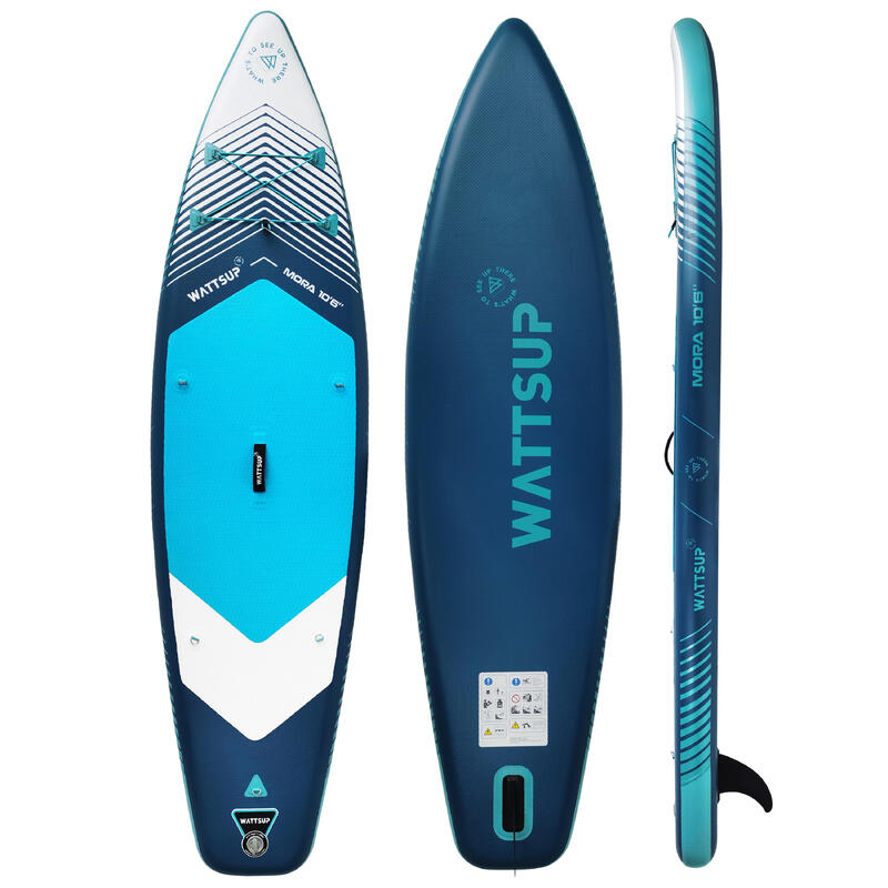 Pack stand up paddle gonflable (planche, pompe, pagaie) Wattsup Mora 10'6 32" 6"