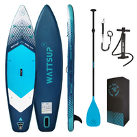 Pack stand up paddle gonflable (planche, pompe, pagaie) Wattsup Mora 10&#039;6 32&quot; 6&quot;