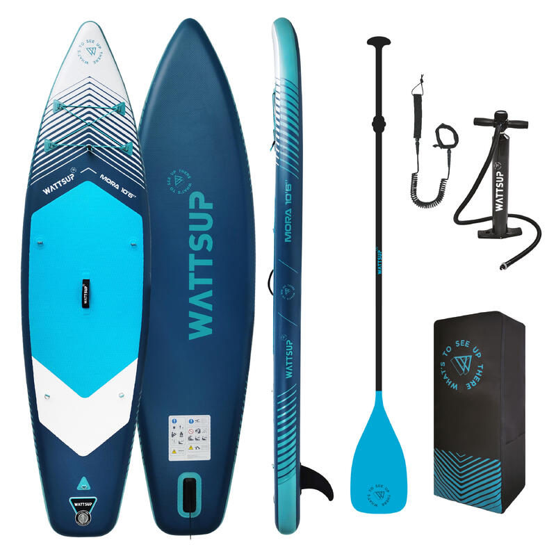 Pack opblaasbaar SUP board (board, pomp, peddel) Mora 10'6 32" 6"