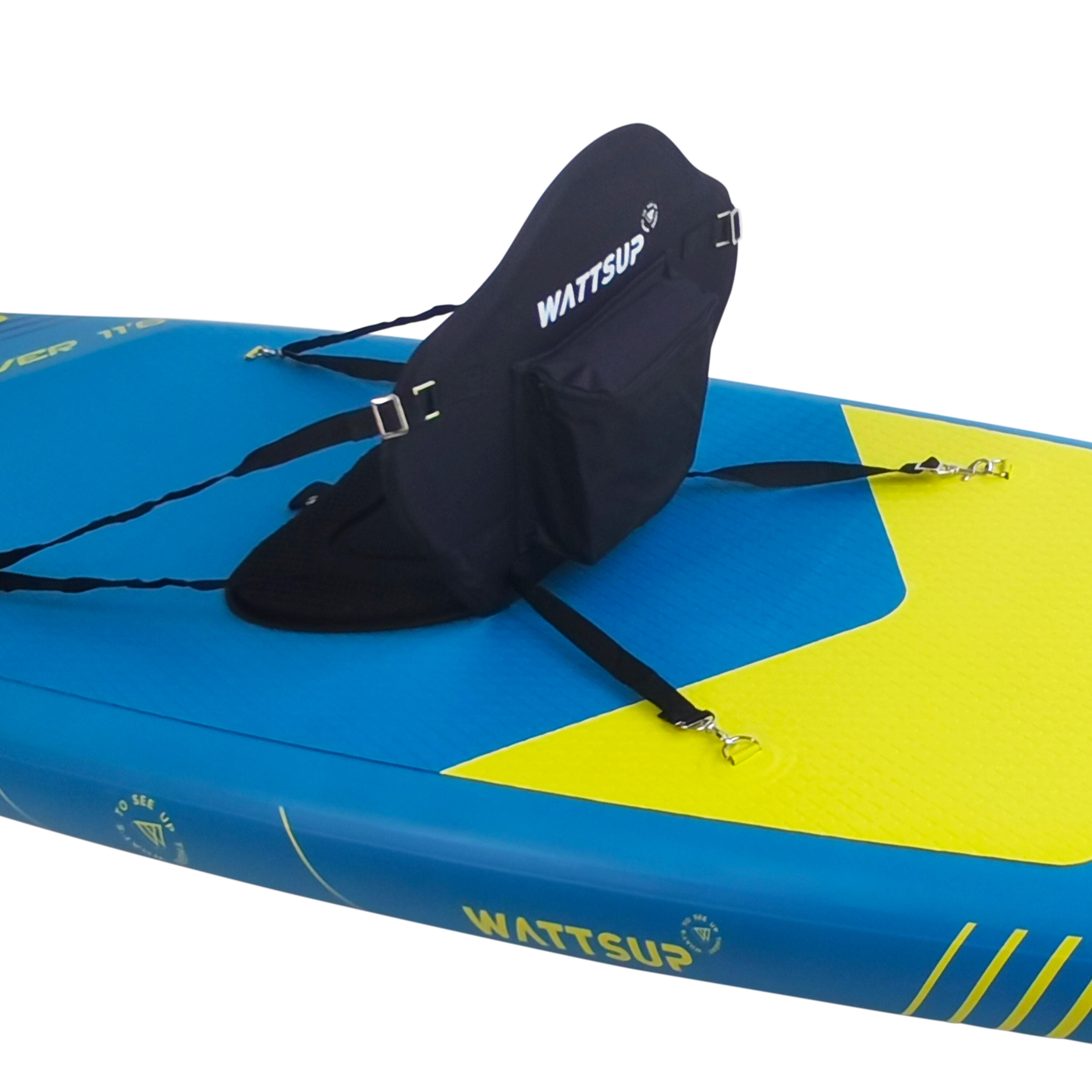 Pack Stand up paddle insuflável com assento kayak Wattsup Silver 11'6 33" 6" 14/28
