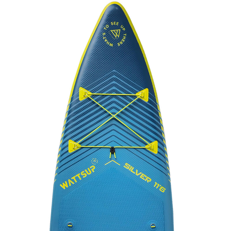 Pack opblaasbaar SUP board met kajakzitje Silver 11'6 33" 6"