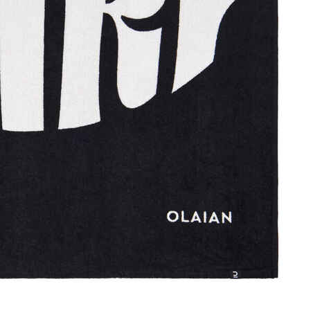 Beach Towel 145 x 85 cm - Oli - Black