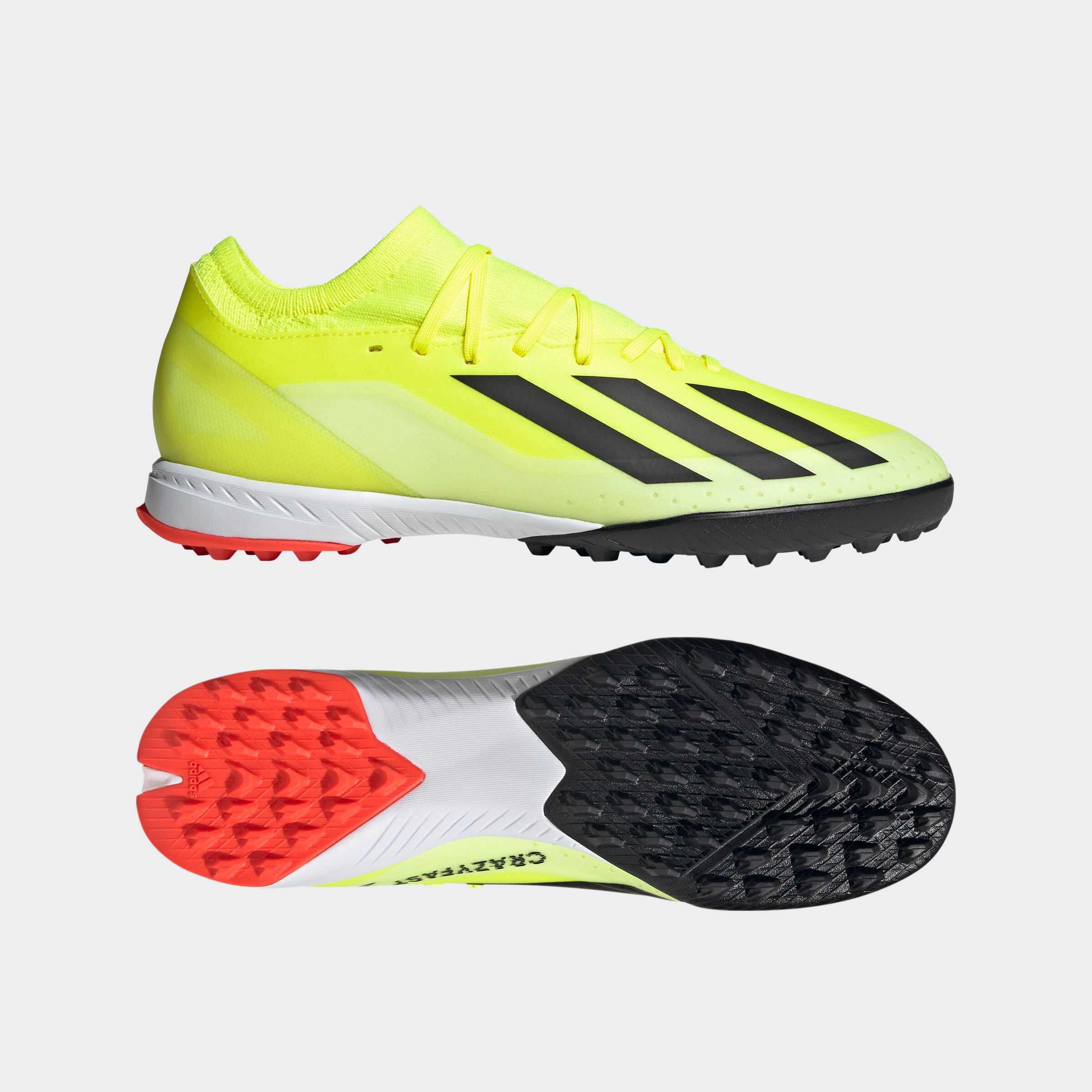Botas de fútbol Adidas X Crazyfast League TF Adulto Amarillo 7/8