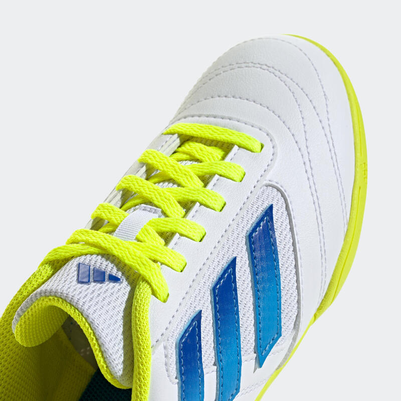 ADIDAS Super Sala IN zaalvoetbalschoenen kind wit/geel/blauw