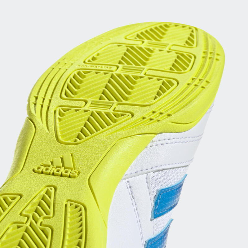 ADIDAS Super Sala IN zaalvoetbalschoenen kind wit/geel/blauw