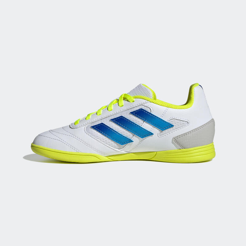 ADIDAS Super Sala IN zaalvoetbalschoenen kind wit/geel/blauw