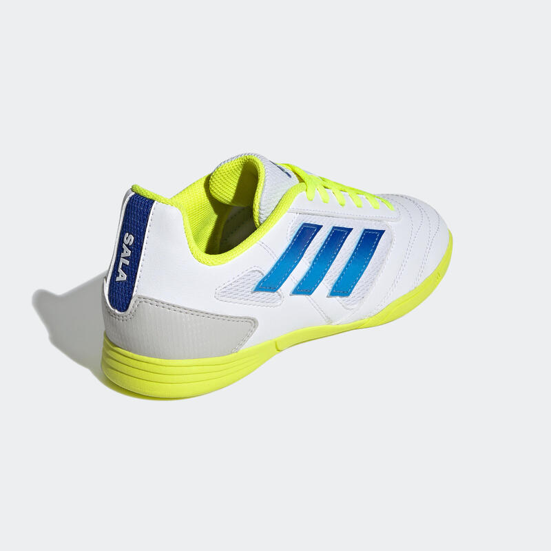 ADIDAS Super Sala IN zaalvoetbalschoenen kind wit/geel/blauw