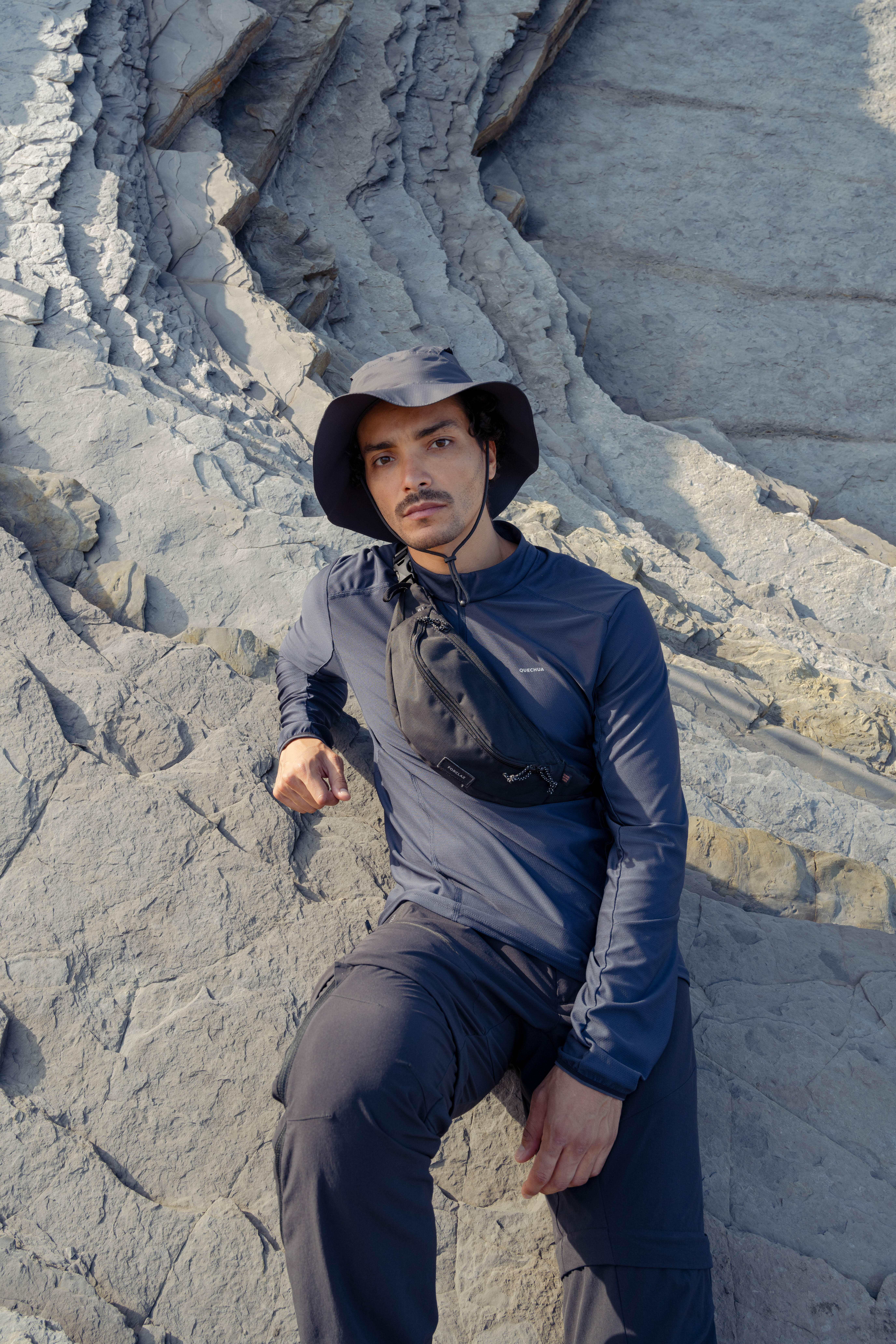 Men’s Long-Sleeved Hiking T-Shirt, MH 500 - QUECHUA