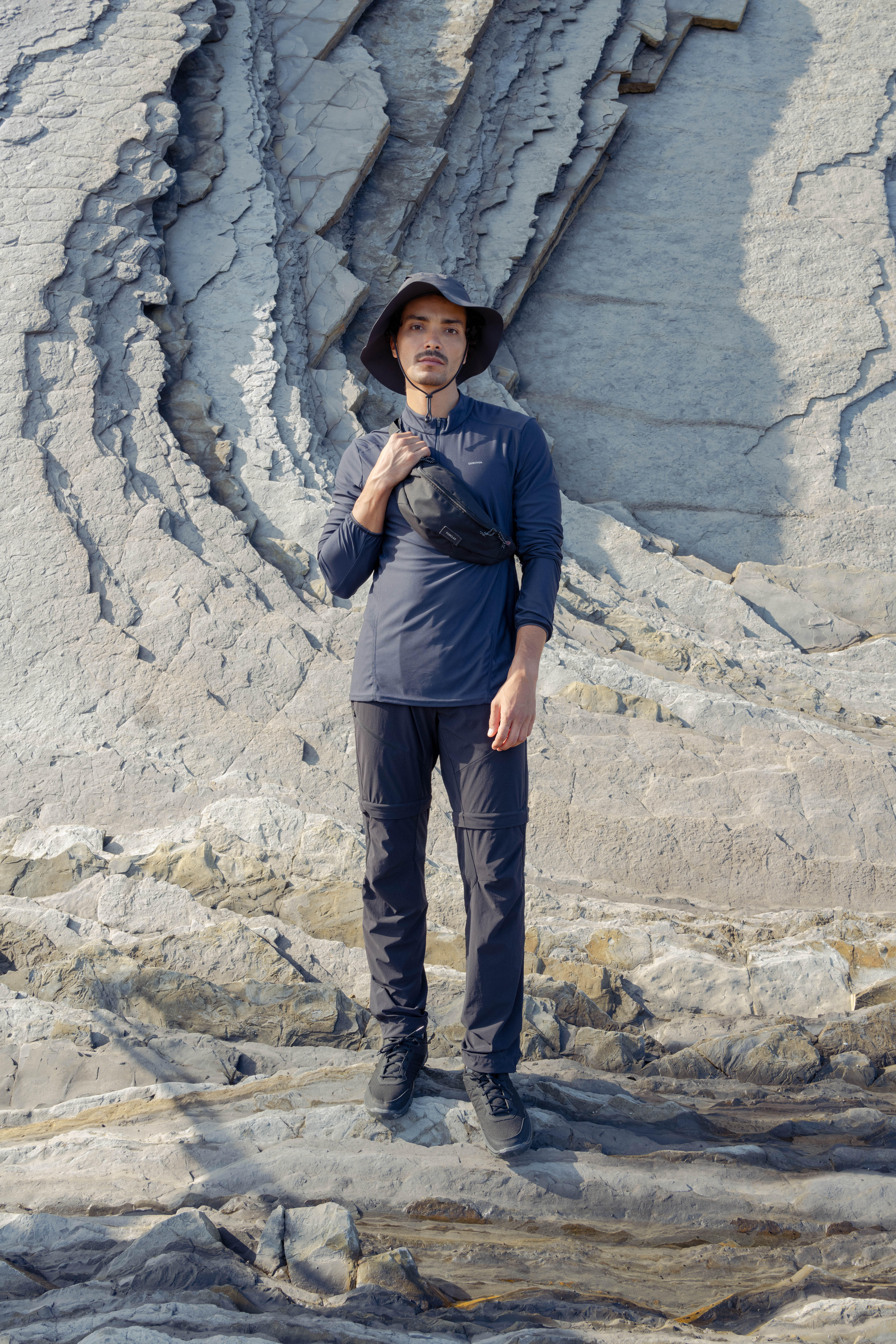 Men’s Long-Sleeved Hiking T-Shirt, MH 500 - QUECHUA